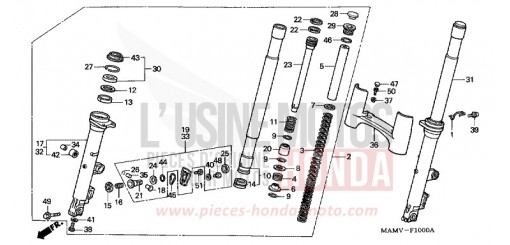 FOURCHETTE AVANT GL1500SEW de 1998